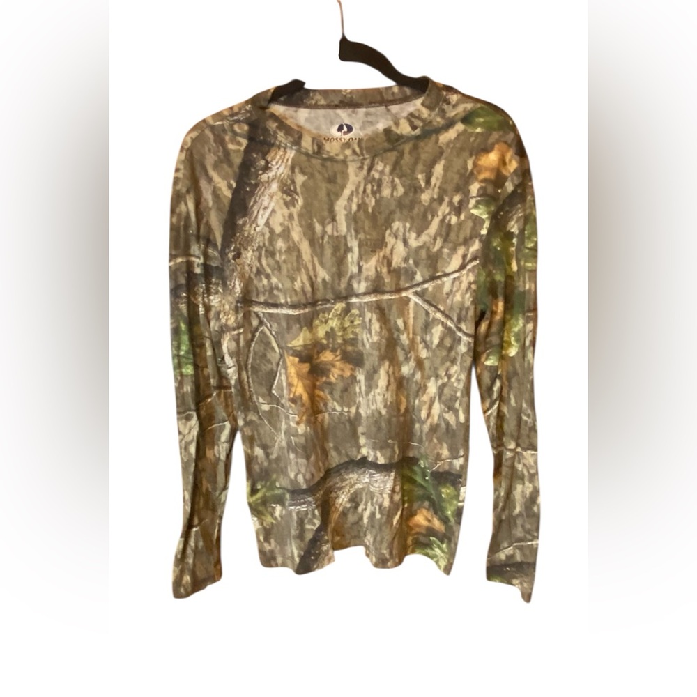 Mossy Oak Camouflage Long Sleeve Shirt Size Small Hunting Camo Outdoors